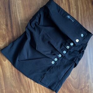 Black mini Zara skirt
